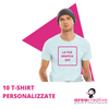 10 T-SHIRT PERSONALIZZATE