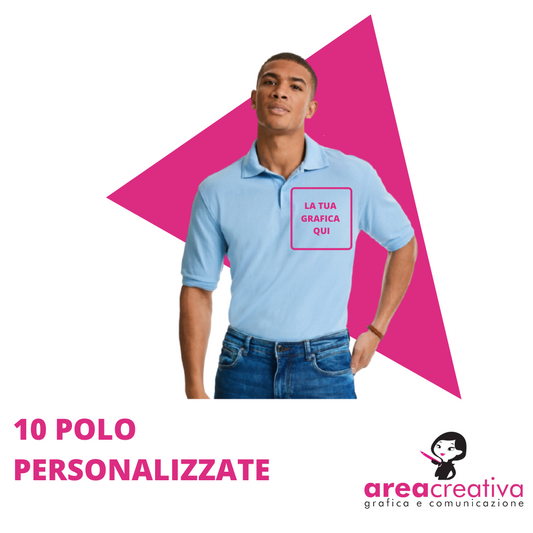 10 POLO PERSONALIZZATE